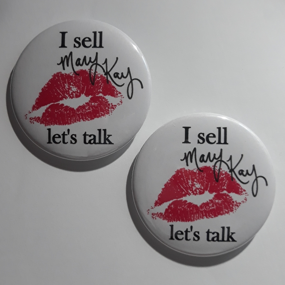 (New) Mary Kay Pinback Buttons (set of 2)